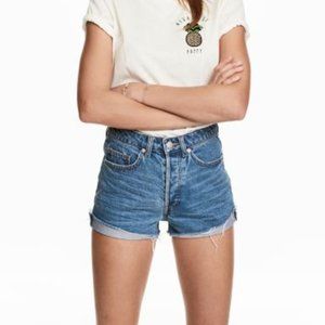 H&M &Denim Regular Waist Shorts Size 4